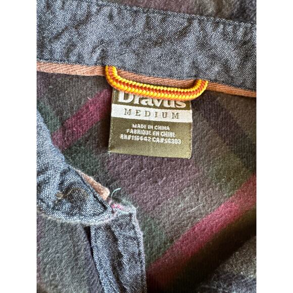 Dravus Medium Green Red Black Tartan Plaid Flannel Shirt - Picture 2 of 7